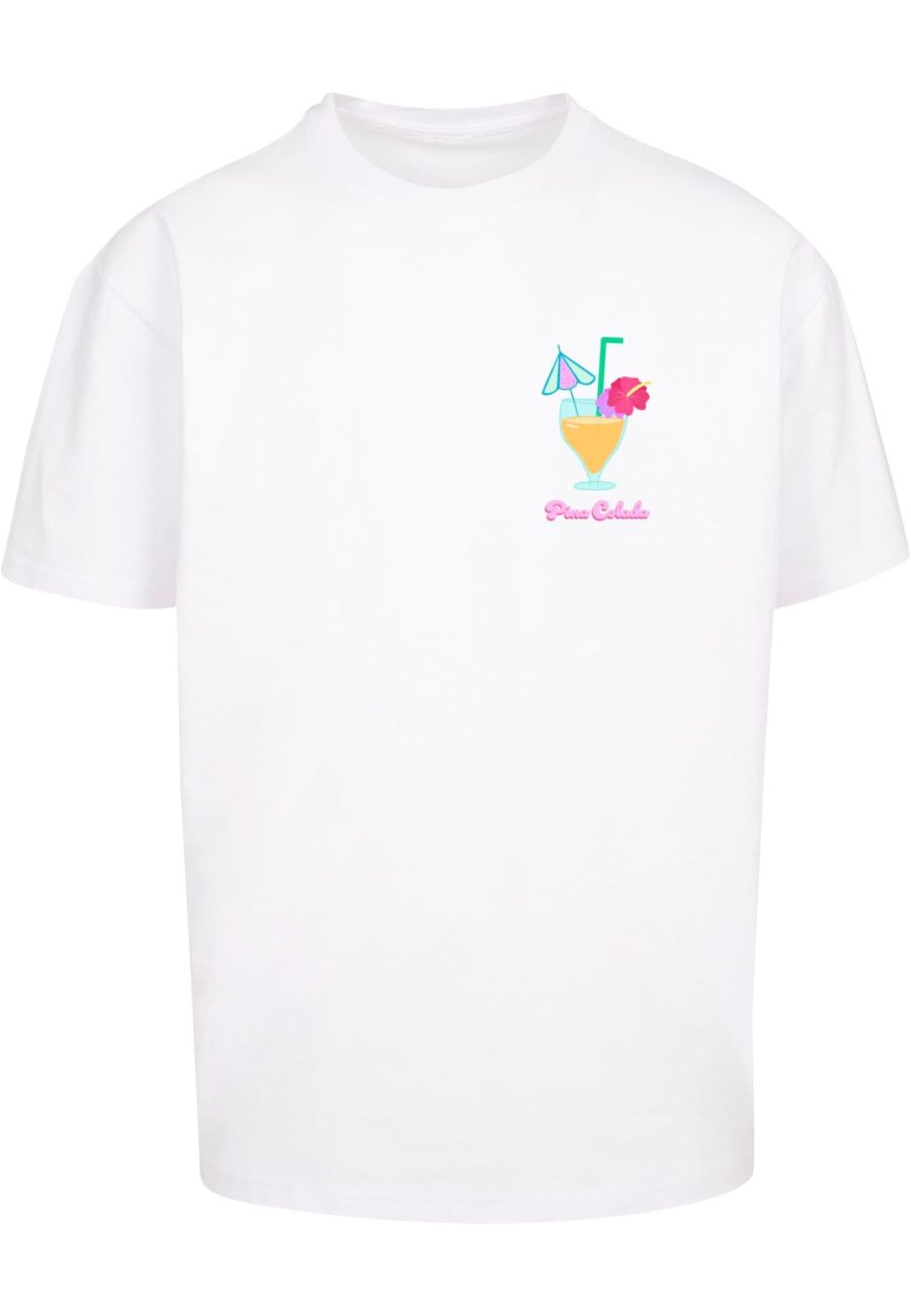 Merchcode Póló 'Pina Colada'  kék / narancs / rózsaszín / fehér-Ár