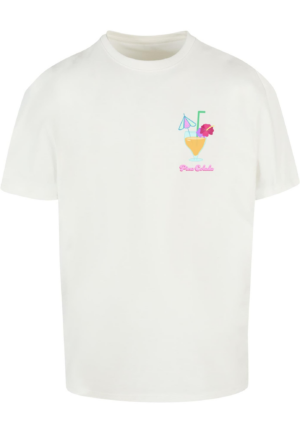 Merchcode Póló 'Pina Colada'  világoskék / narancs / rózsaszín / fehér-Ár
