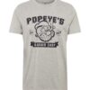 Merchcode Póló 'Popeye Barber Shop'  szürke melír / fekete