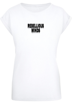 Merchcode Póló 'Rebellious Minds'  fekete / fehér-Ár