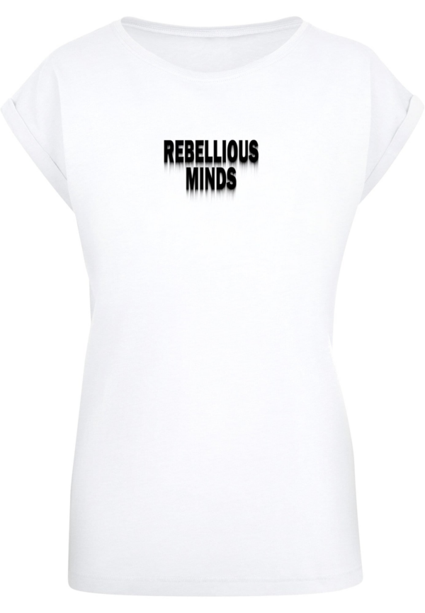 Merchcode Póló 'Rebellious Minds'  fekete / fehér-Ár