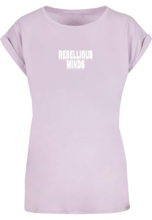 Merchcode Póló 'Rebellious Minds'  levendula / fehér-Ár