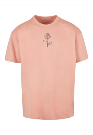 Merchcode Póló 'Rose'  fáradt rózsaszín / fekete-Ár