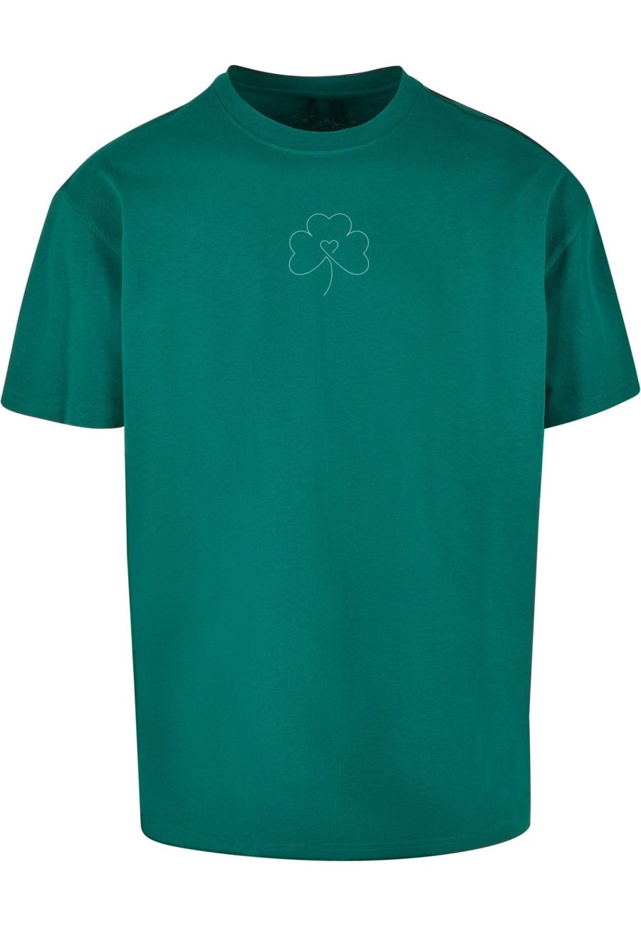 Merchcode Póló 'Spring - Leaf Clover Flower'  zöld / jáde-Ár