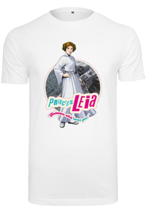 Merchcode Póló 'Star Wars Leia'  vegyes színek / fehér-Hungary