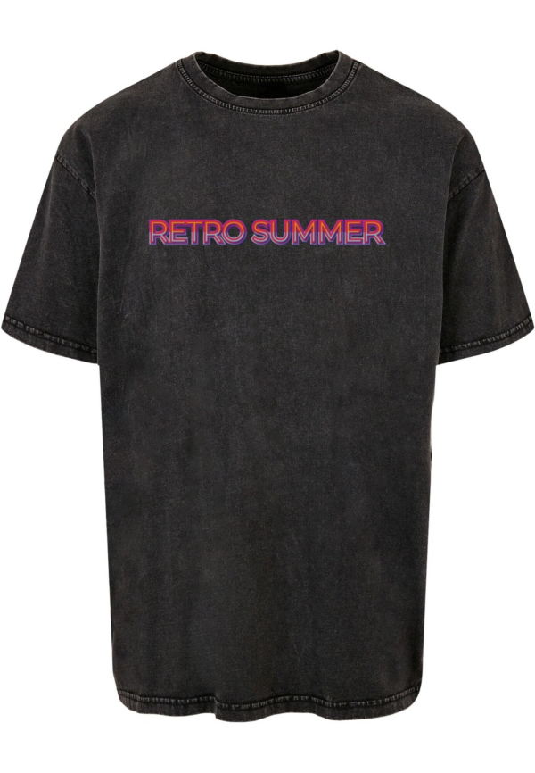 Merchcode Póló 'Summer - Retro'  antracit / lila / rózsaszín-Ár