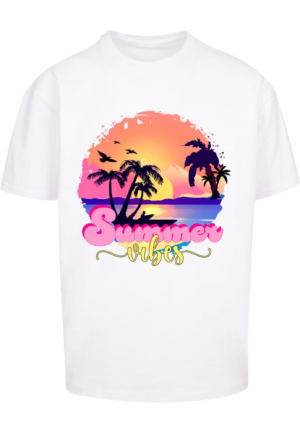 Merchcode Póló 'Summer Vibes Sunset'  vegyes színek / fehér-Ár