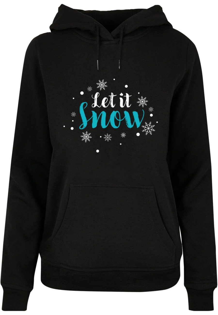 Merchcode Tréning póló 'Let it snow '  kék / fekete / fehér-Ár