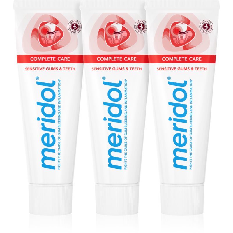 Meridol Complete Care fogkrém érzékeny fogakra 3x75 ml-Ár