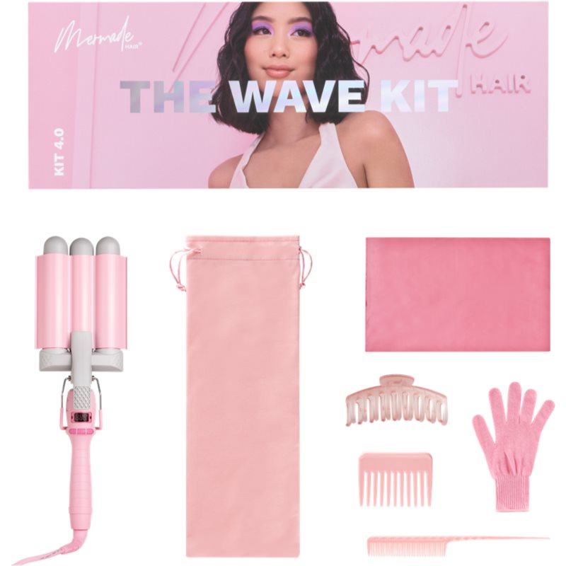Mermade The Wave Kit tripla hajsütővas hozzávalókkal 32mm 1 db