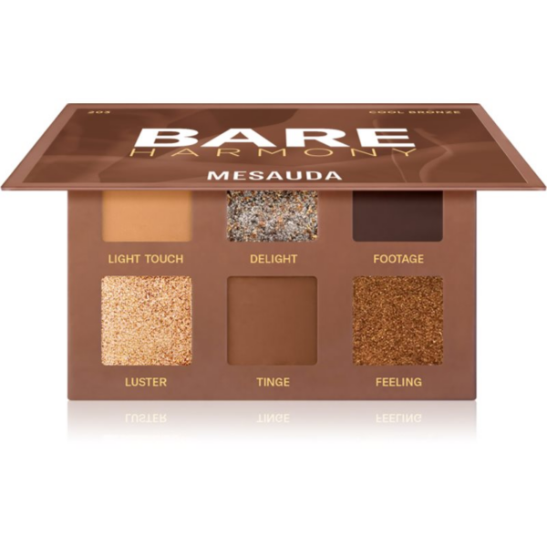 Mesauda Milano Bare Harmony szemhéjfesték paletta árnyalat 203 Cool Bronze 6x1 g-Ár