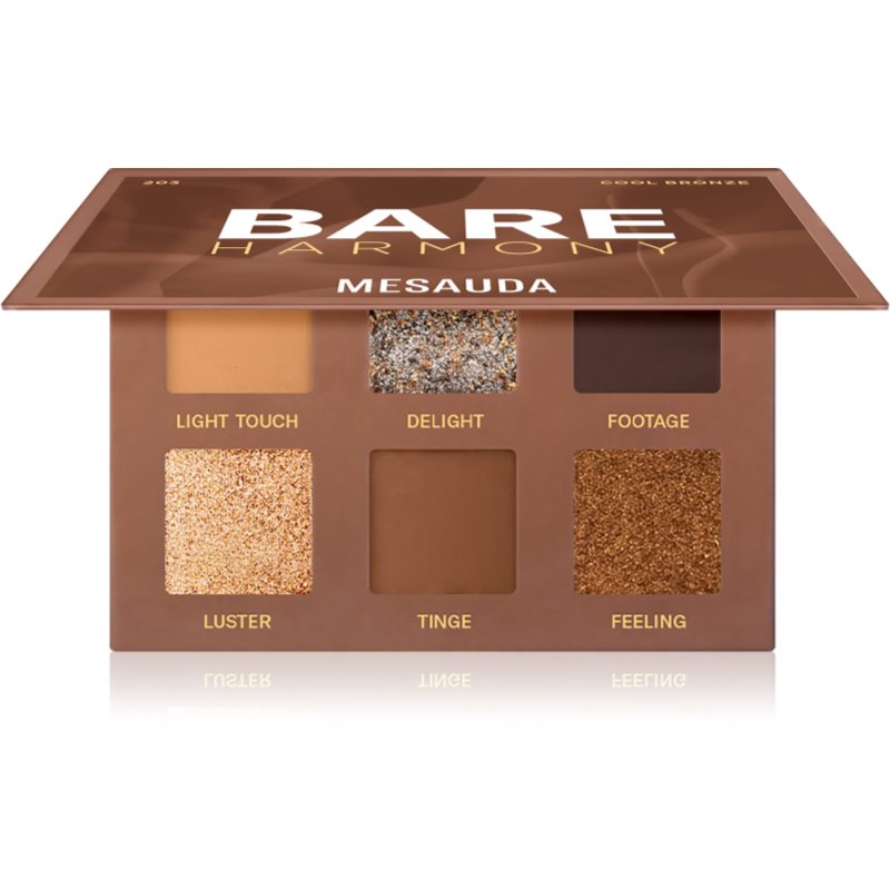 Mesauda Milano Bare Harmony szemhéjfesték paletta árnyalat 203 Cool Bronze 6x1 g-Ár