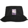 Miami Vice Print Bucket Hat Black