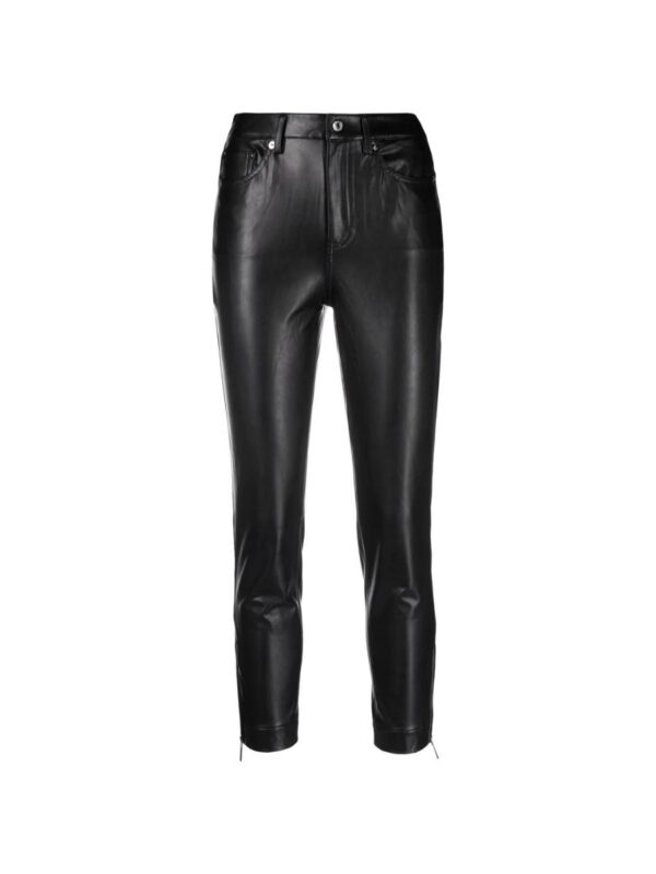 Michael Kors Pants - HW 5 PTS FAUX LTHR PNT black