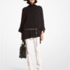 Michael Kors Poncho - PONCHO W. MK CHARM BELT black