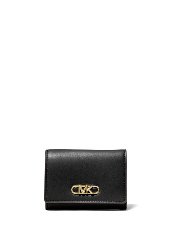 Michael Kors Wallet - PARKER MD FLAP TRIFOLD black