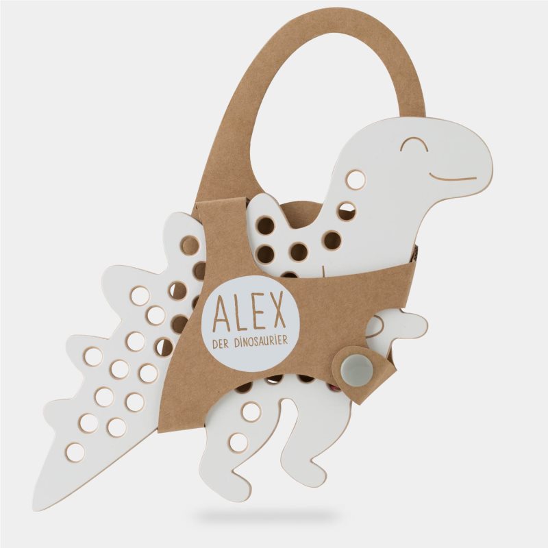 Milin Big Wooden Lacing Toy Dinosaur Alex interaktív játék 22 cm x 15 cm x 0
