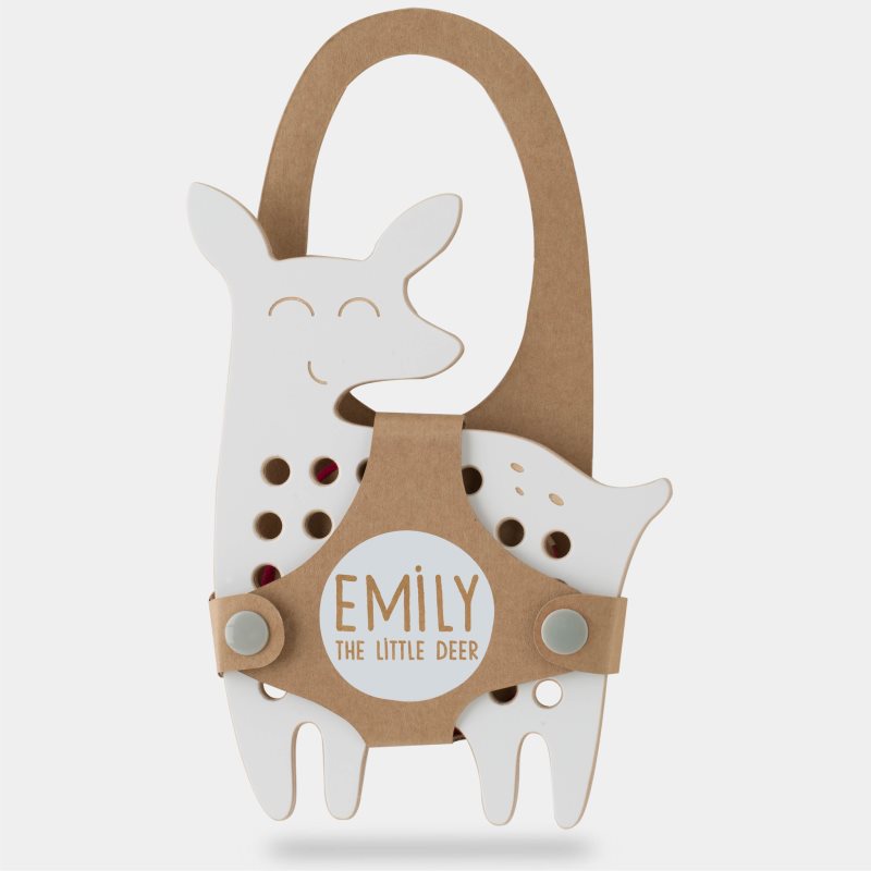 Milin Big Wooden Lacing Toy Little Deer Emily interaktív játék 18 cm x 13 cm x 0