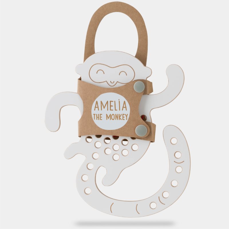 Milin Big Wooden Lacing Toy Monkey Amelia interaktív játék 20 cm x 17