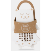 Milin Wooden Lacing Toy Mrs. Teddy interaktív játék 22 cm x 16 cm x 0