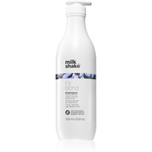 Milk Shake Icy Blond Shampoo sampon a sárga tónusok neutralizálására szőke hajra 1000 ml-Ár