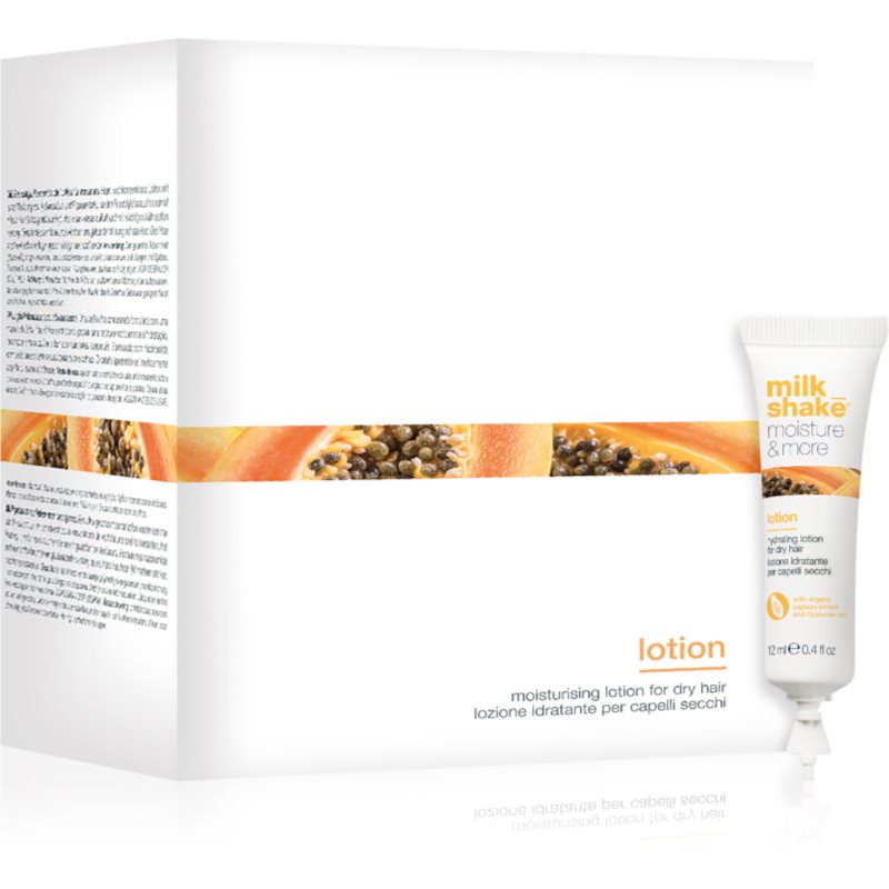 Milk Shake Moisture & More Lotion hidratáló tej száraz hajra 12x12 ml