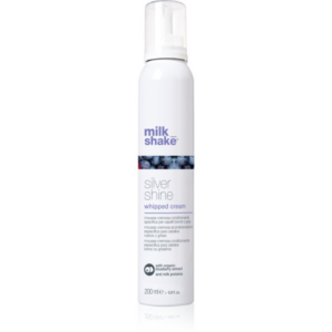 Milk Shake Silver Shine Whipped Cream habzó kondicionáló semlegesíti a sárgás tónusokat 200 ml