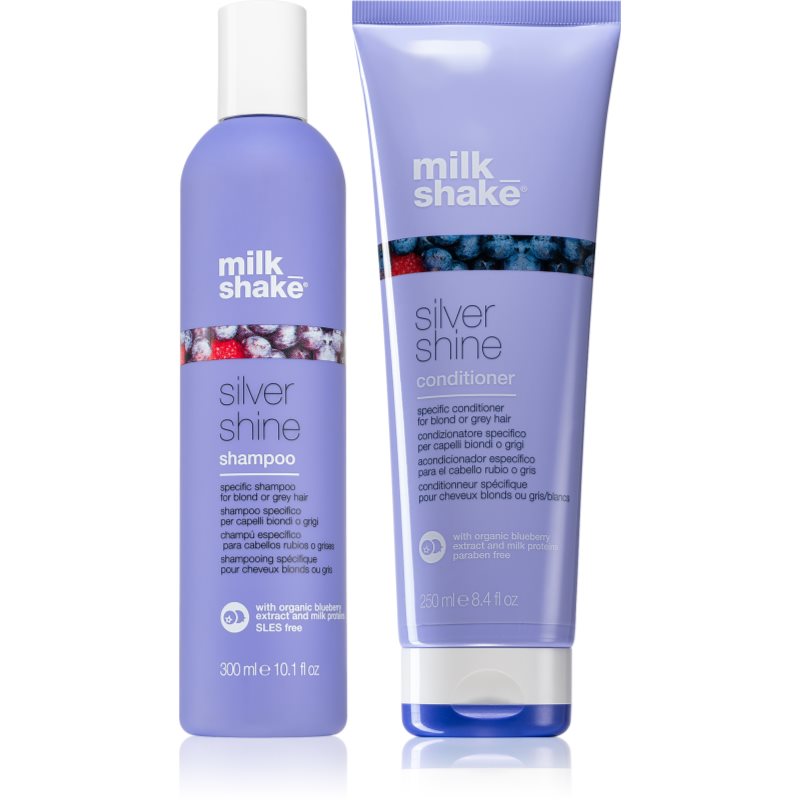 Milk Shake Silver Shine sampon és kondicionáló semlegesíti a sárgás tónusokat-Ár
