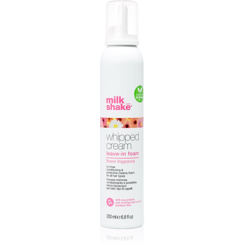 Milk Shake Whipped Cream öblítést nem igénylő hidratáló ápolás festett hajra Flower Fragrance 200 ml-Ár