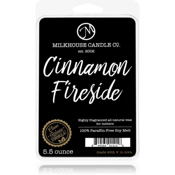 Milkhouse Candle Co. Creamery Cinnamon Fireside illatos viasz aromalámpába 155 g
