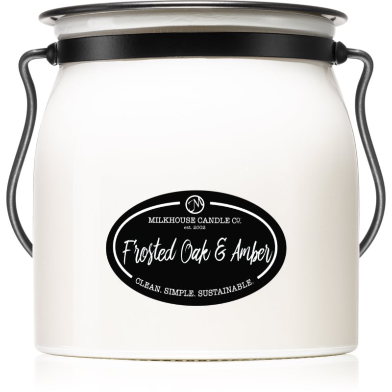 Milkhouse Candle Co. Creamery Frosted Oak & Amber illatgyertya Butter Jar 454 g-Ár