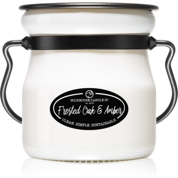Milkhouse Candle Co. Creamery Frosted Oak & Amber illatgyertya Cream Jar 142 g-Ár