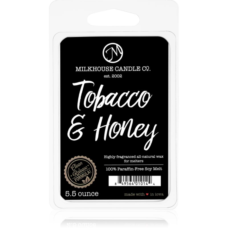 Milkhouse Candle Co. Creamery Tobacco & Honey illatos viasz aromalámpába 155 g