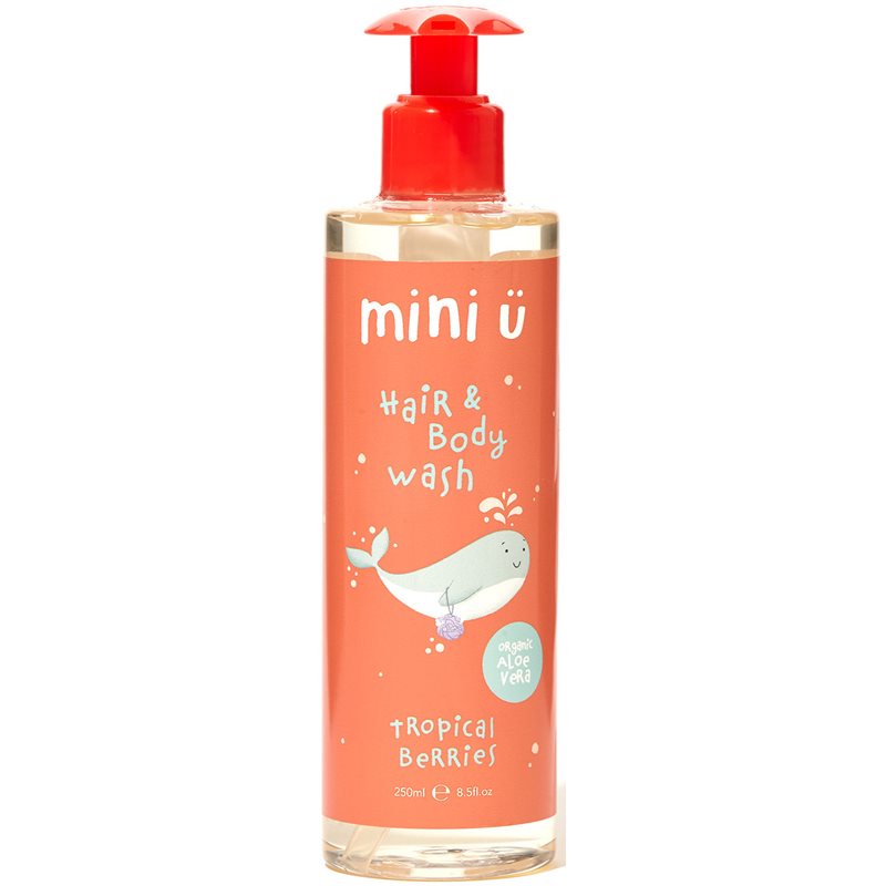 Mini-U Hair & Body Wash Tropical Berries sampon és tusfürdő gél gyermekeknek 250 ml-Ár