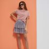 Mini skirt with ruffles