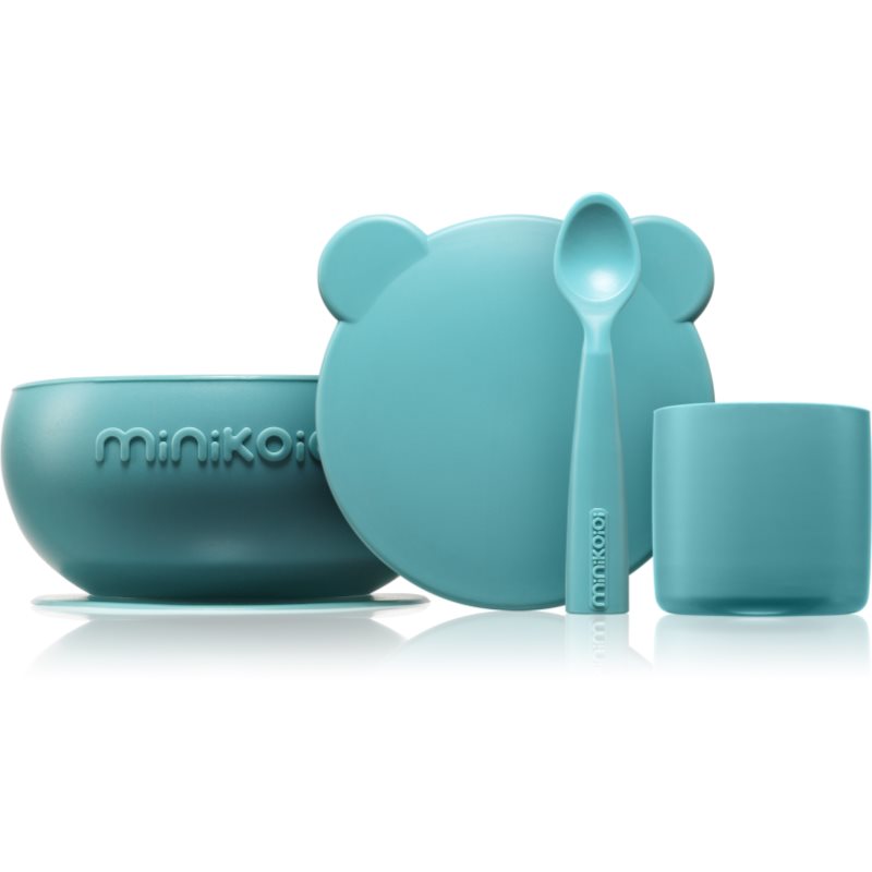 Minikoioi BLW I Aqua Green etetőkészlet