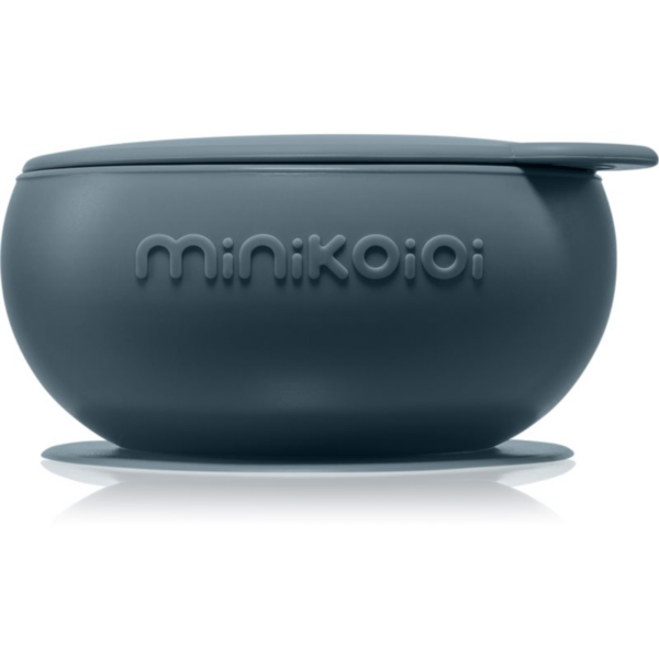 Minikoioi Bowl Deep Blue szilikon tálka tapadókoronggal 1 db