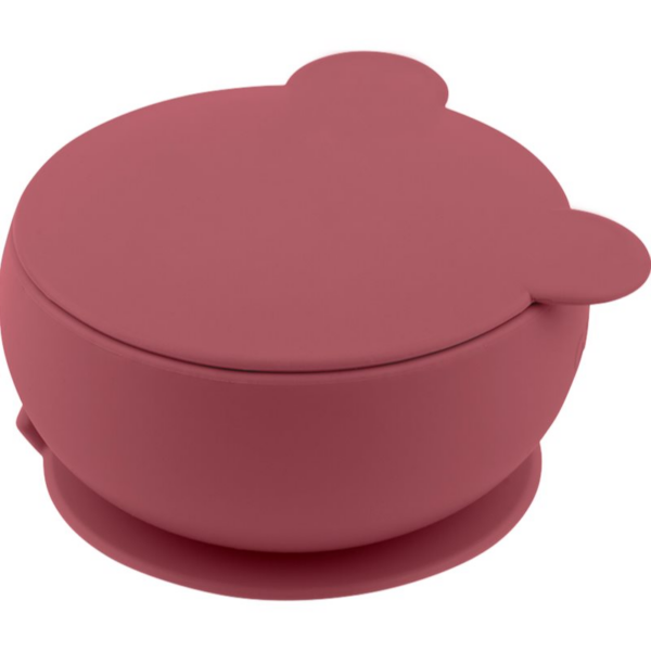 Minikoioi Bowl Rose szilikon tálka tapadókoronggal 1 db
