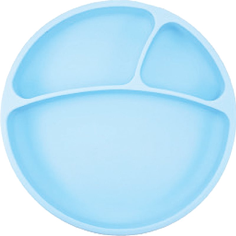 Minikoioi Puzzle Plate Blue osztott tányér tapadókoronggal 1 db