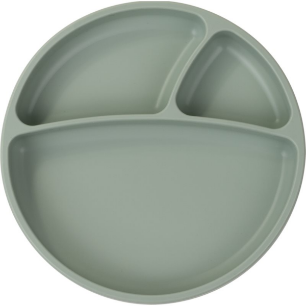 Minikoioi Puzzle Plate River Green osztott tányér tapadókoronggal 1 db-ár