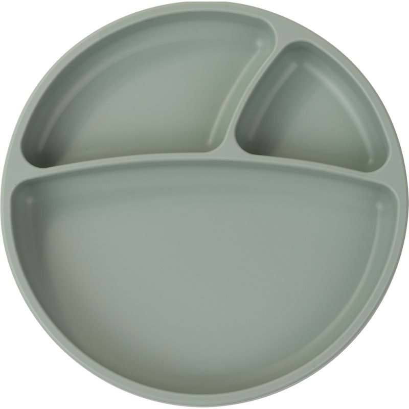 Minikoioi Puzzle Plate River Green osztott tányér tapadókoronggal 1 db-ár
