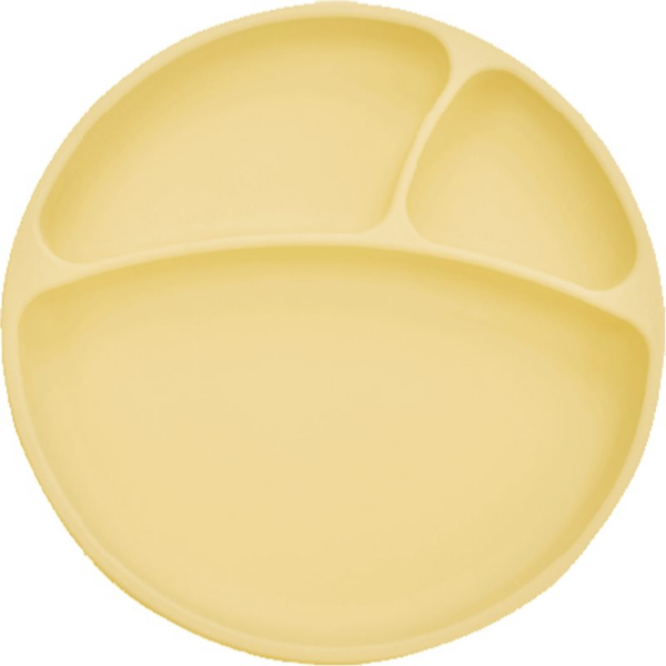 Minikoioi Puzzle Plate Yellow osztott tányér tapadókoronggal 1 db