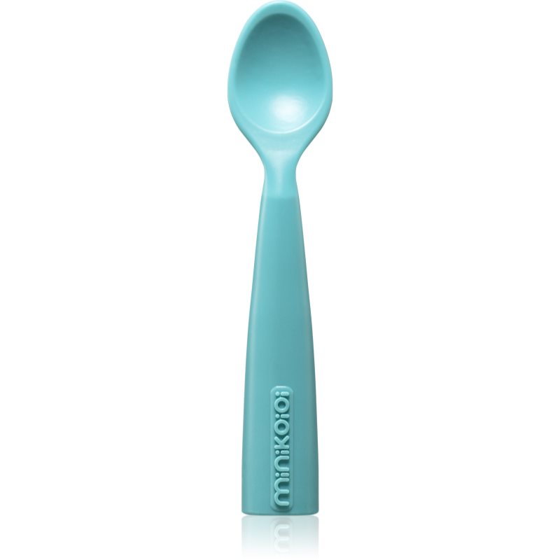 Minikoioi Silicone Spoon kiskanál Aqua Green 1 db