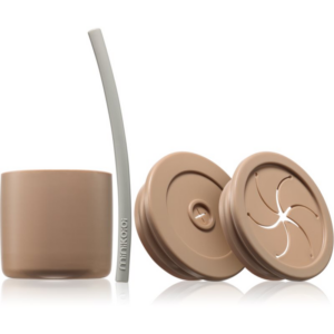 Minikoioi Sip+Snack Set etetőszett gyermekeknek Bubble Beige / Powder Grey 1 db