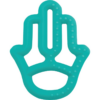 Minikoioi Teether Silicone rágóka 3m+ Green 1 db-ár