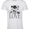 Minnie Loves Mickey Tee women's T-shirt white