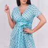 Mint polka dot dress