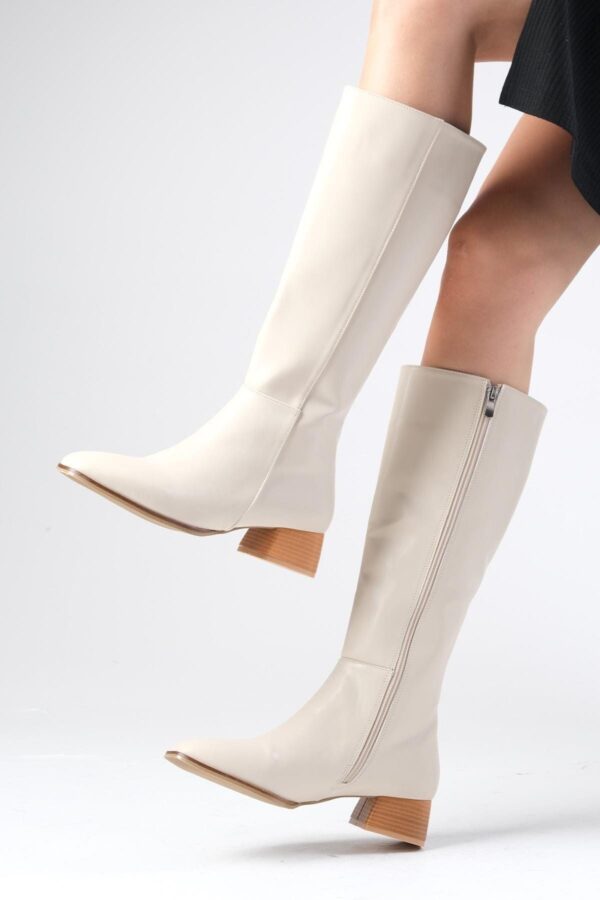 Mio Gusto Briony Beige Color Side Zipper