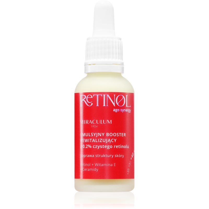 Miraculum AGE-SYNERGY RETINOL 0.2% szérum bőröregedés és a bőr tökéletlenségei ellen retinollal 30 ml-ár