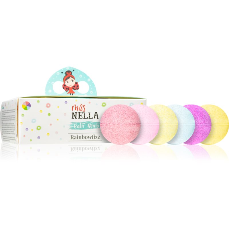 Miss Nella Rainbowfizz pezsgő fürdőgolyó gyermekeknek 3 éves kortól 6 db-Ár